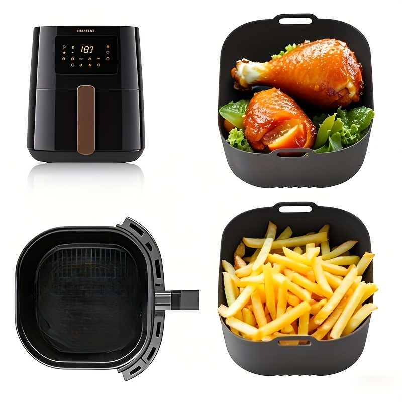 2Pcs Square Air Fryer Silicone - Philips Air Fryer Hd9252 ulasan dan harga