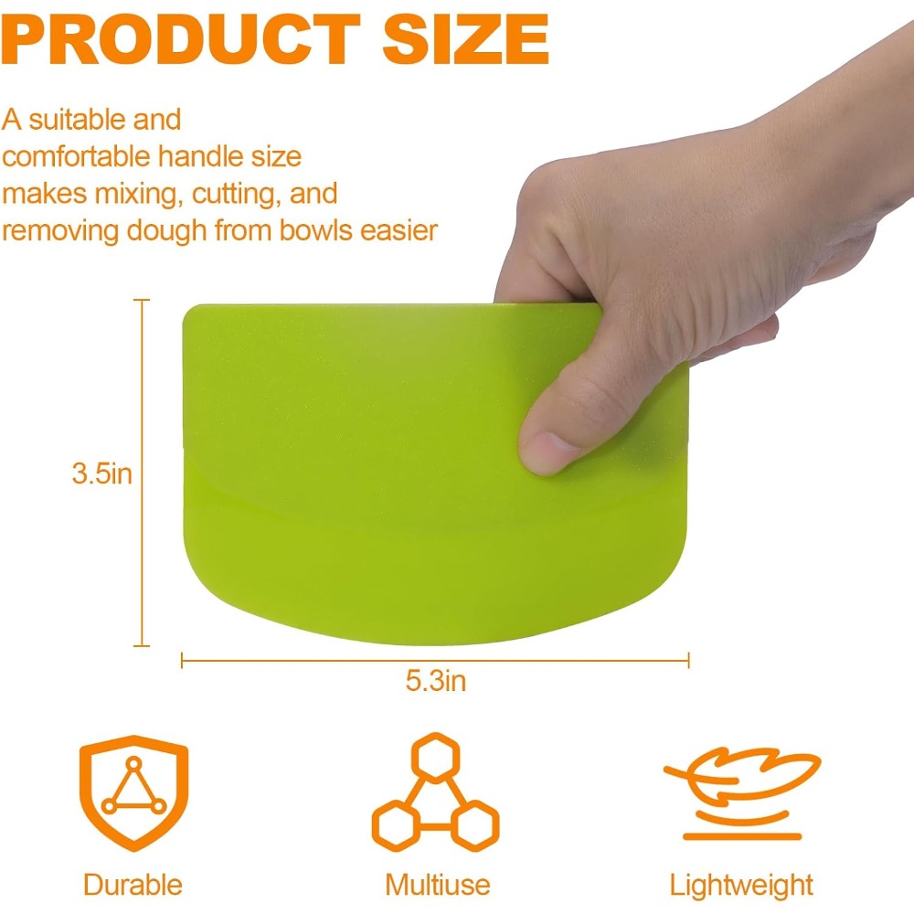 Flexible Plastic Dough Scraper - Dough Scraper Curved ulasan dan harga