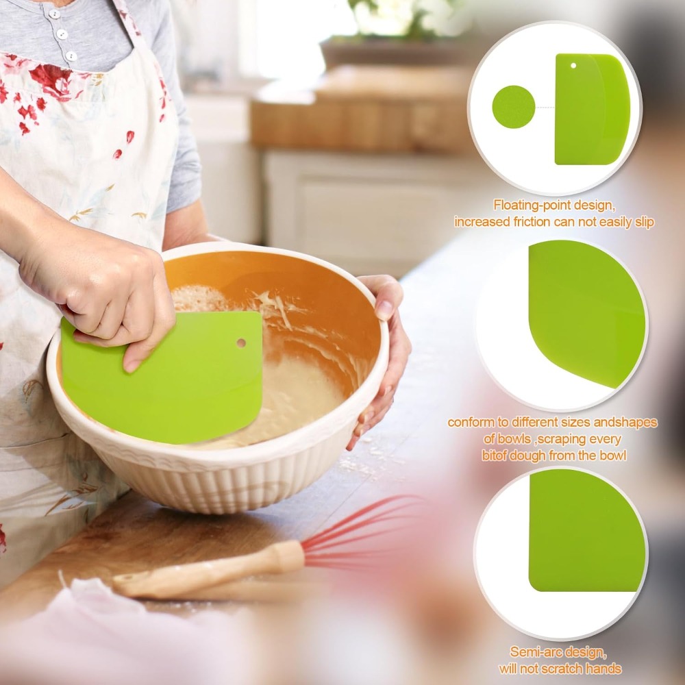 Flexible Plastic Dough Scraper - Dough Scraper Curved ulasan dan harga