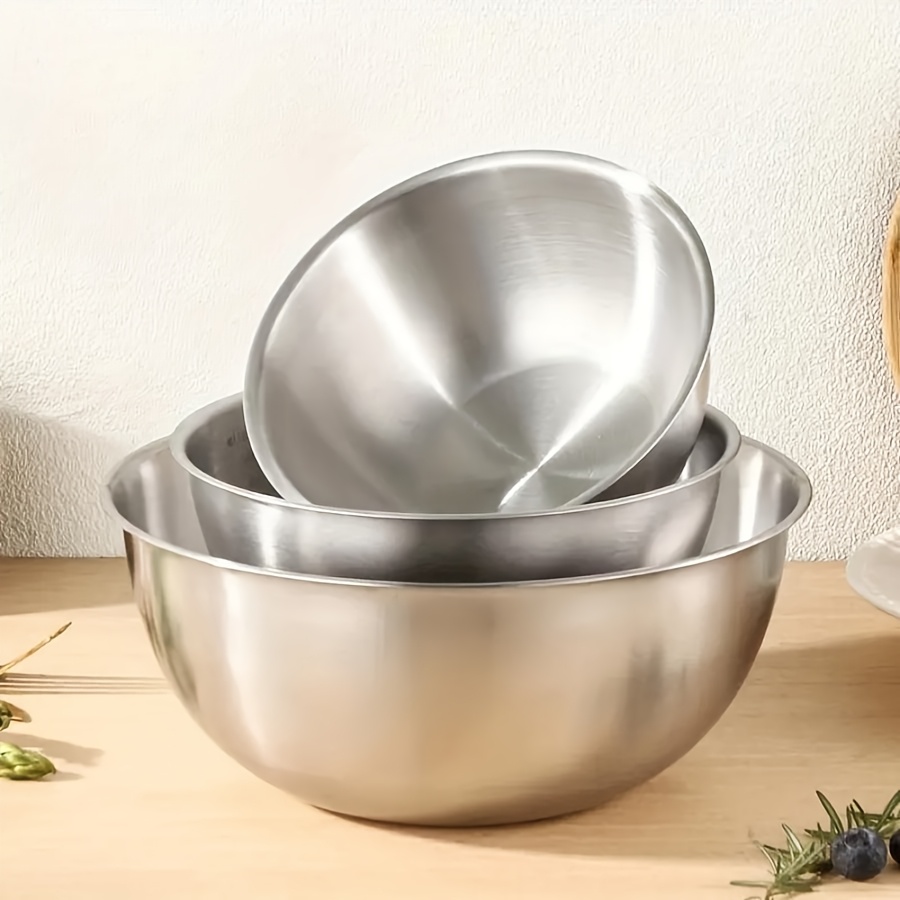 3pcs Stainless Steel Salad Bow - Kitchen Baking Bowls ulasan dan harga