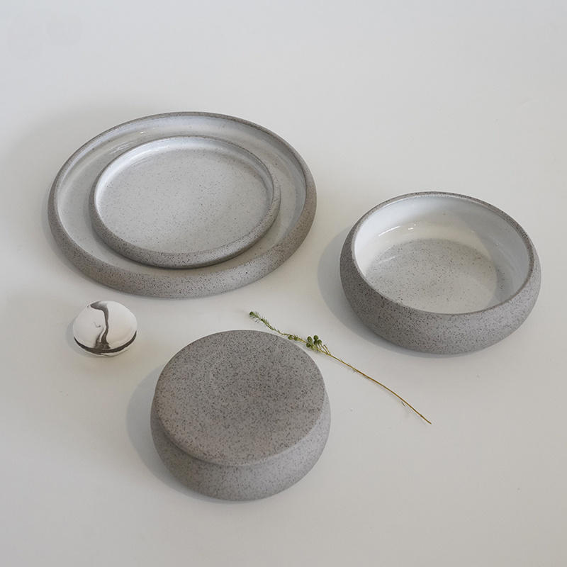 Vintage Creative Ceramic Salad - Cake Board Round ulasan dan harga