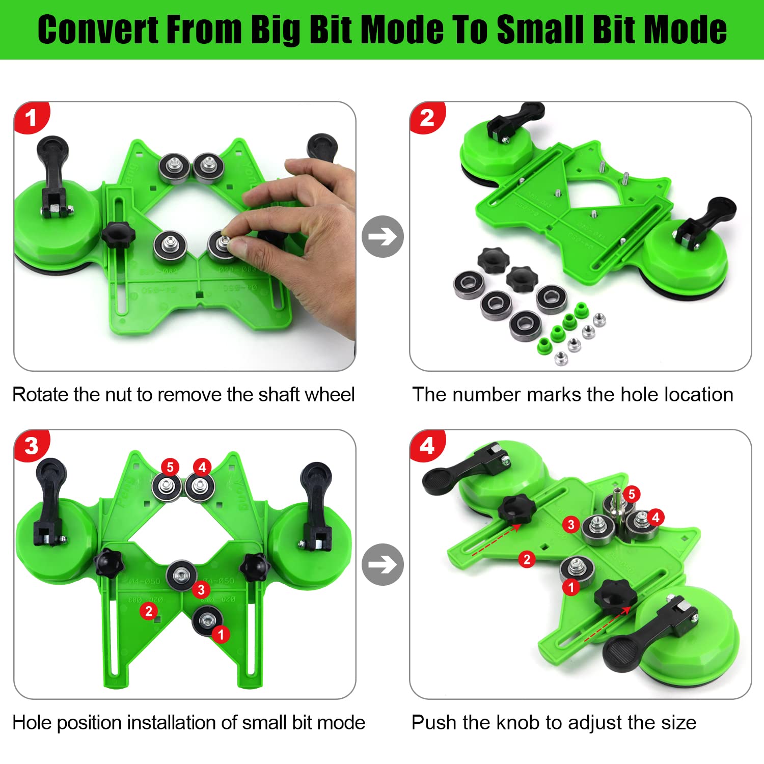 17Pcs Diamond Tile Drill Bits  - Rolling Pin Marble ulasan dan harga