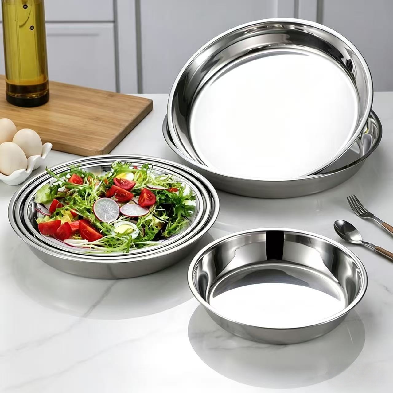 Extra-Thick Stainless Steel Ca - Cake Board Round ulasan dan harga