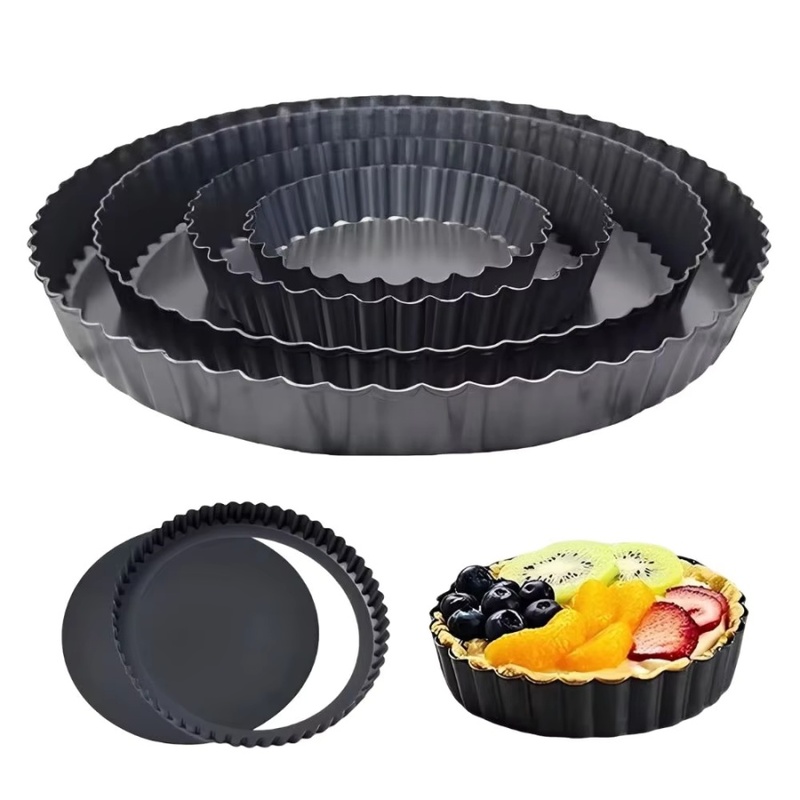 1pc Removable Bottom Fluted Ta - Kitchen Baking Tray ulasan dan harga