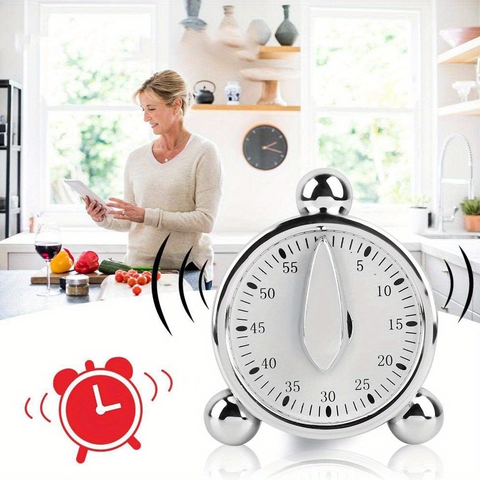 Visible Mechanical Timer, 60-M - Kitchen Baking Timer ulasan dan harga