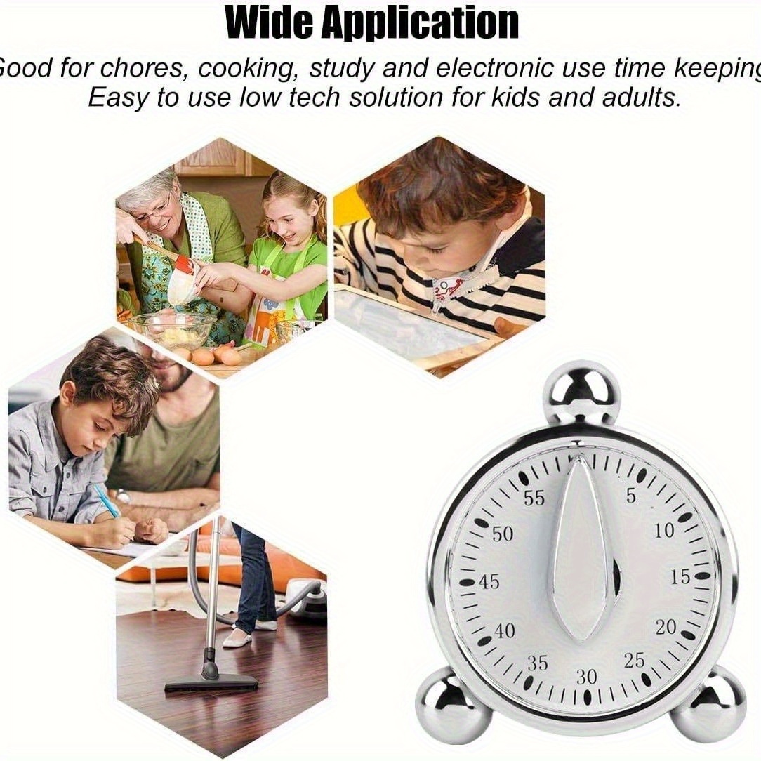 Visible Mechanical Timer, 60-M - Kitchen Baking Timer ulasan dan harga