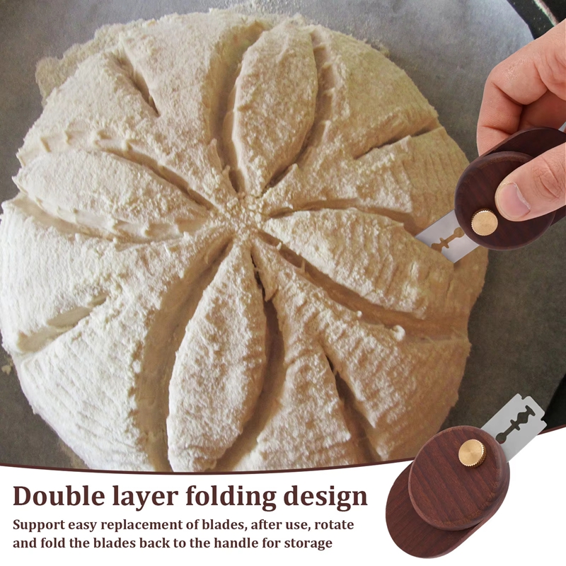 Bread Lame Dough Score Cutting - Dough Scraper Curved ulasan dan harga